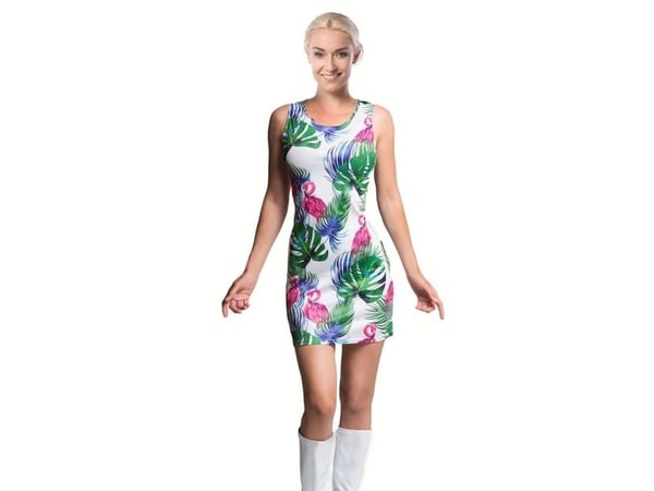 Havaijin mekko, valkoinen