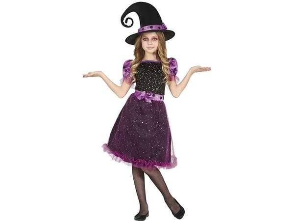Violetti noita puku