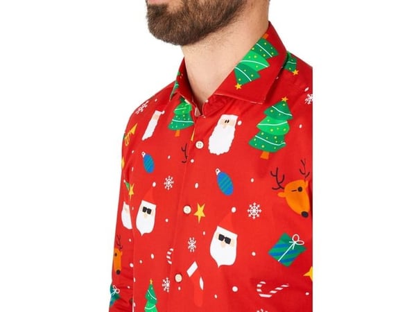 Julgubbskjorta Festivity Red