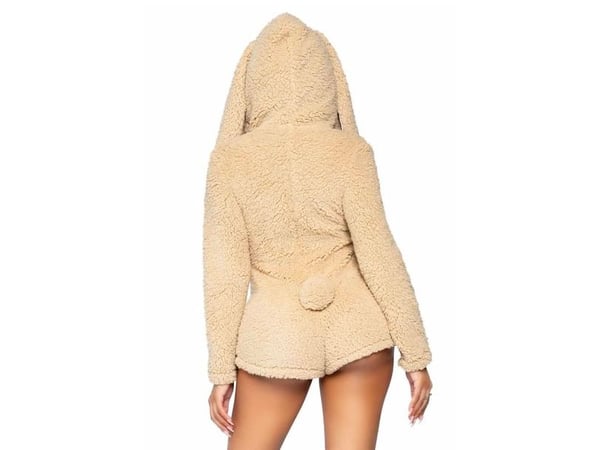 Beige kanindräkt