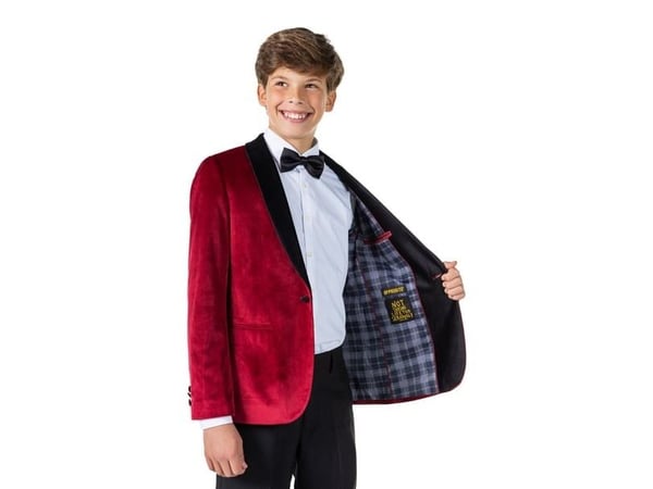 OppoSuits burgundy blazer, teen