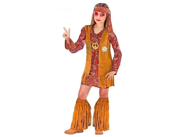 Hippie flicka kostym
