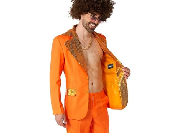 Orange discokostym