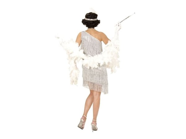 Silver flapperklänning