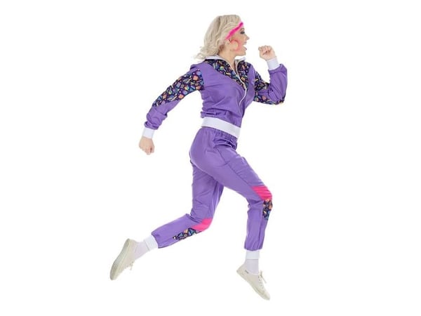 80-luvun violetti lenkkipuku