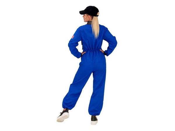 Blå astronautdräkt