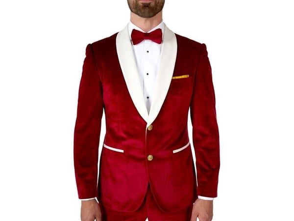 Röd julsmoking OppoSuits