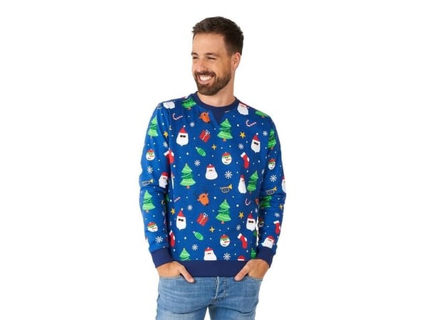 OppoSuits Festivity Blue julebluse
