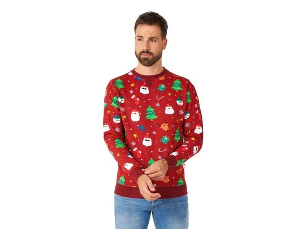 OppoSuits Festivity Red julebluse