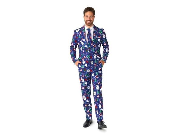 Suitmeister blå snögubbedräkt