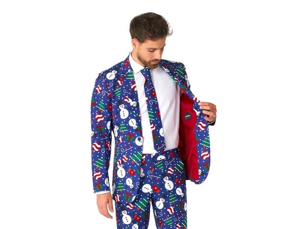 Suitmeister blå snögubbedräkt