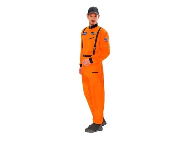 Orange astronautdräkt