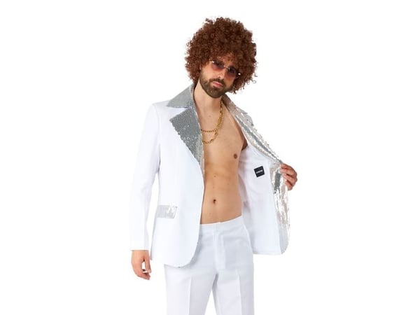 Vitt discodräkt