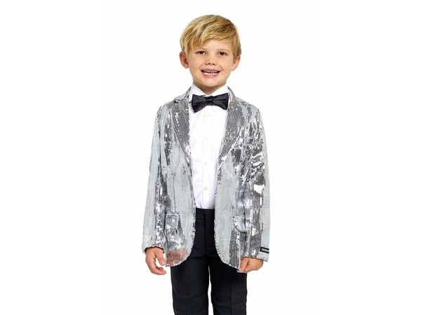 Silver paljettjacka