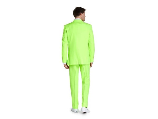 Neon lime kostym OppoSuits (70/80-tal)