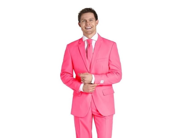Neonrosa kostym OppoSuits