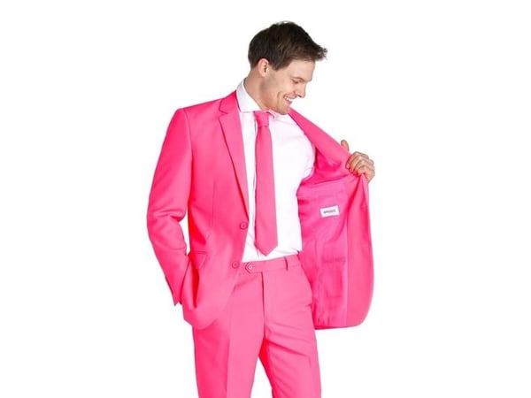 Neonrosa kostym OppoSuits