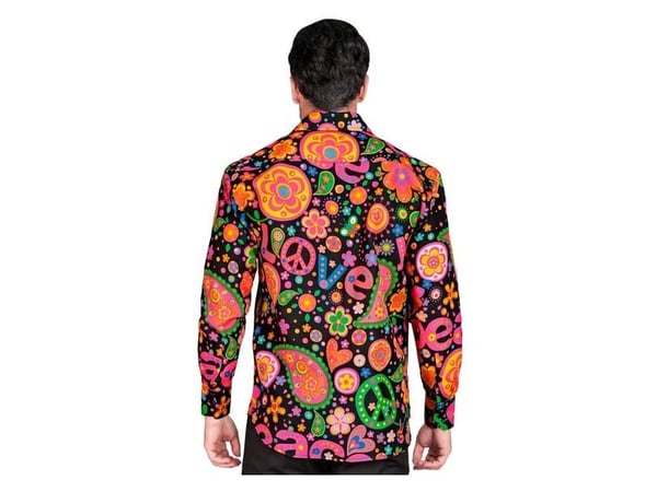 Svart neon hippieskjorta