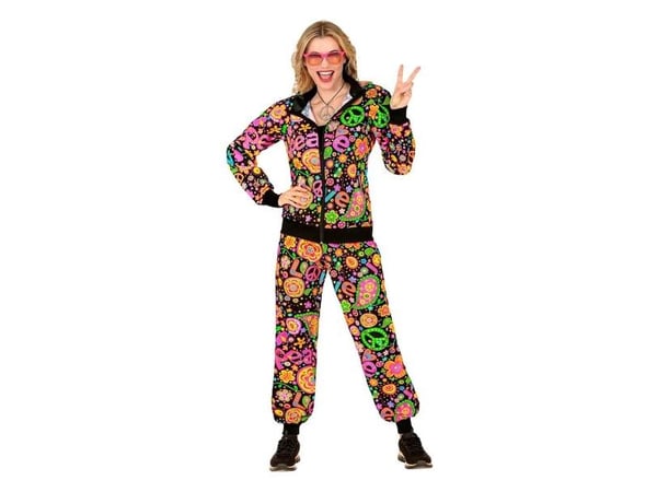 Neon Peace jogging set för kvinnor (60/70-tal)