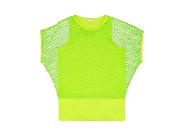 Neongrön nätblus (70/80-tal)