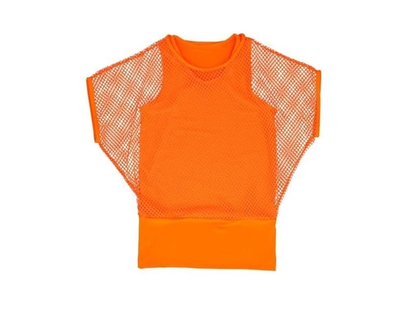 Neonorange nätblus
