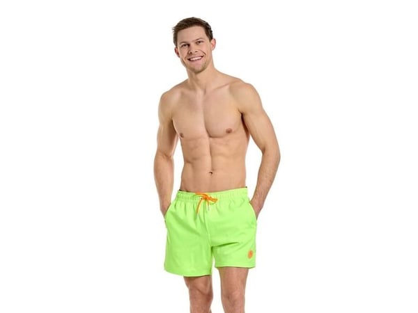 Neon lime badeshorts