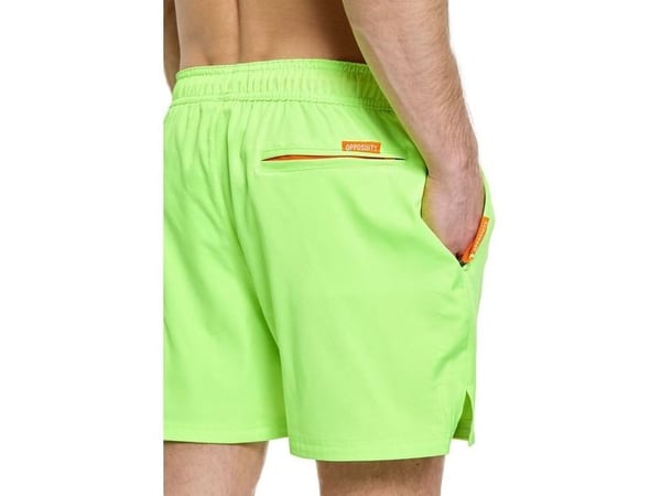 Neon lime badeshorts