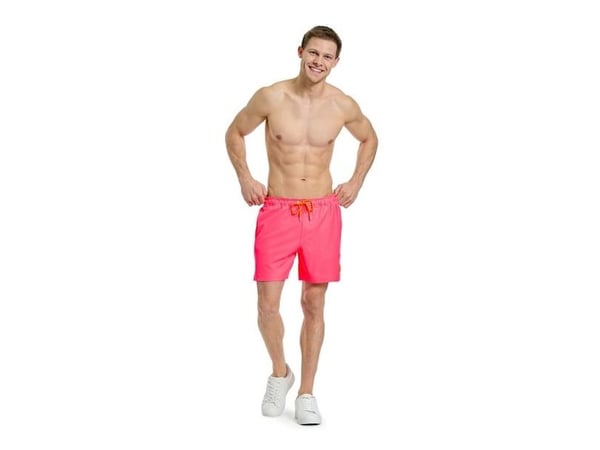 Neon pink badeshorts
