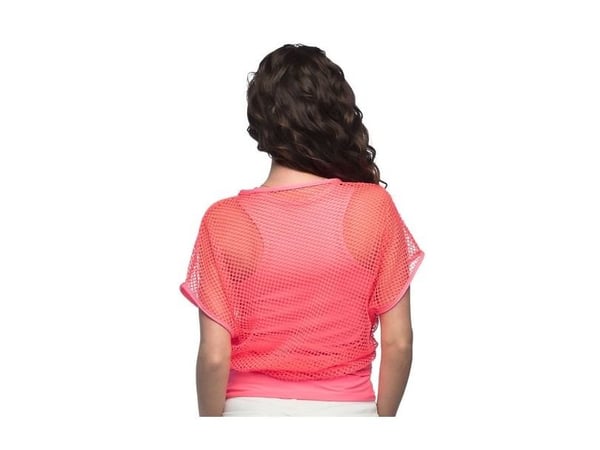 Neonrosa nätblus