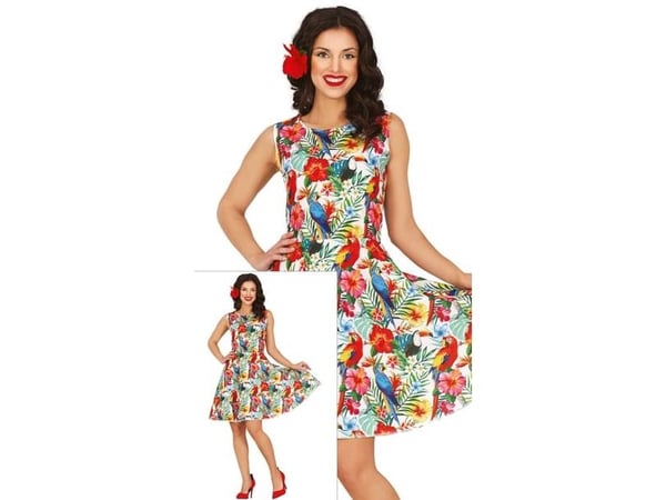 Blomstret hawaii kjole Blomstret hawaii kjole