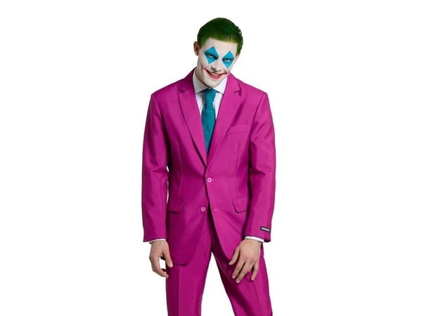 Pukumestarin Rubiininpunainen Joker-puku