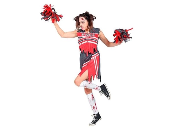 Zombie cheerleader-kostym