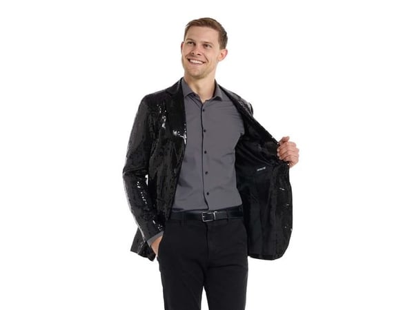 Svart paljettjacka