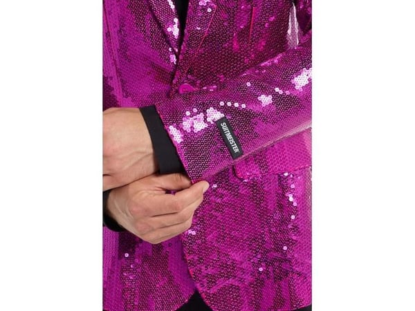 Pink pailletjakke