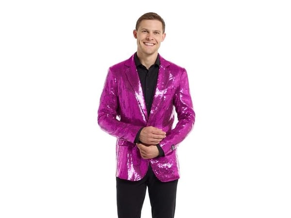 Pink pailletjakke