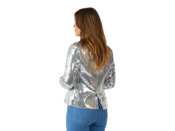 Silver paljettjacka