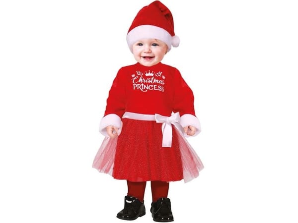 Baby juleprinsesse kjole