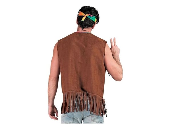 Hippieväst med fransar
