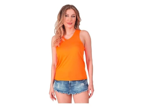 Neon orange tank top