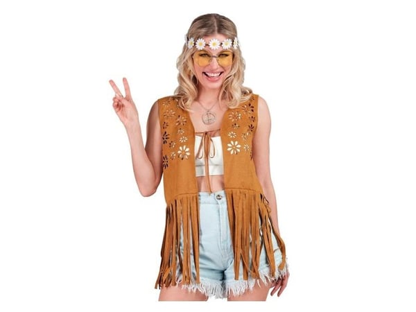 Blomster hippie vest