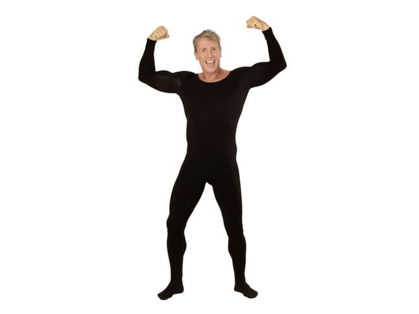Sort bodysuit, mand