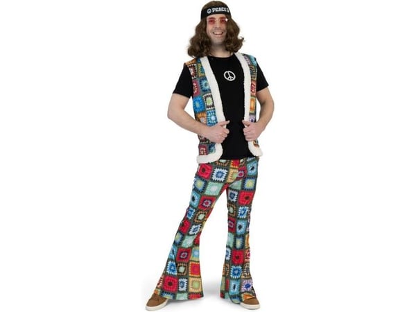 Patchwork hippiebyxor