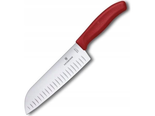 Victorinox Swiss Classic - Santoku-kniv - rød