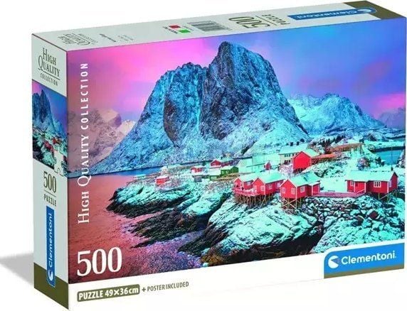 Clementoni 500 stk CB HQC Hamnoy Village, 14 År