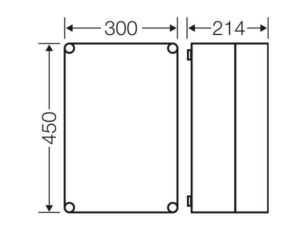 Hensel Mi 0310, 300 mm, 214 mm, 450 mm