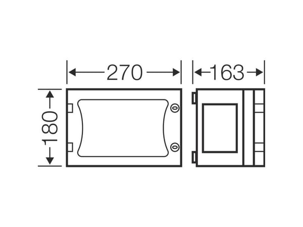 Hensel FP 0120, 270 mm, 163 mm, 180 mm