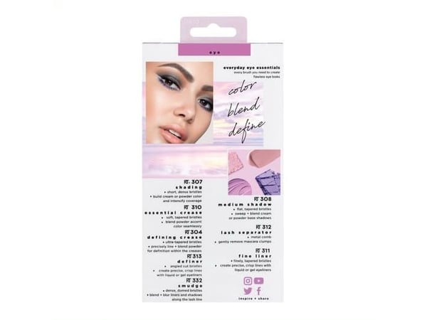 Real Techniques Real Techniques Everyday Eye Essentials meikkisivellin 1kpl lahjapakkaus