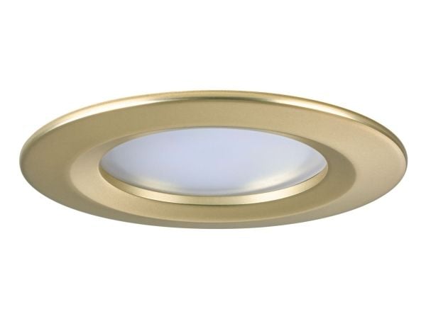 Paulmann Nova Coin, Nedtryckbar spotlight, 3 lampor, LED, 2700 K, 460 LM, Guld