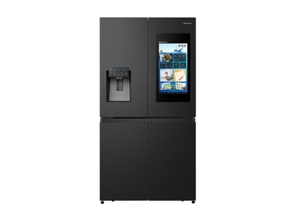 Hisense RQ760N4IFE - Kjøleskap/fryser - fransk dør underfryser med vannautomat, isdispenser - Wi-Fi - bredde: 91.4 cm - dybde: 72.5 cm - høyde: 178...