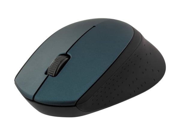 DELTACO MS-461 - Mus - optisk - 2 knapper - trådløs - USB trådløs mottaker - svart/grå